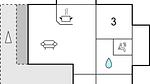 floor-plan - Ferienhaus für 6 Personen (74 m²) in Rudkøbing - Top-Hundeurlaub