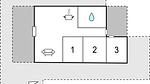 floor-plan - Ferienhaus für 4 Personen (65 m²) in Hjørring - Top-Hundeurlaub