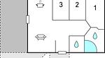 floor-plan - Ferienhaus für 6 Personen (86 m²) in Vejby - Top-Hundeurlaub
