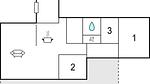 floor-plan - Ferienhaus für 6 Personen (83 m²) in Fanø - Top-Hundeurlaub