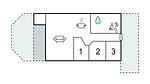 floor-plan - Ferienhaus für 4 Personen (72 m²) in Oksbøl - Top-Hundeurlaub