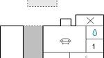 floor-plan - Ferienhaus für 6 Personen (50 m²) in Ørsted - Top-Hundeurlaub