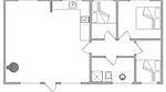 floor-plan - Ferienhaus für 6 Personen (60 m²) in Hvide Sande - Top-Hundeurlaub