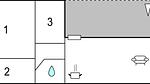 floor-plan - Ferienhaus für 5 Personen (65 m²) in Aakirkeby - Top-Hundeurlaub