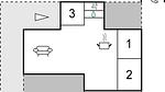 floor-plan - Ferienhaus für 6 Personen (74 m²) in Hejls - Top-Hundeurlaub