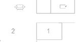 floor-plan - Ferienhaus für 4 Personen (57 m²) in Nørre Nebel - Top-Hundeurlaub