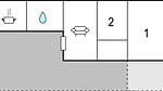 floor-plan - Ferienhaus für 4 Personen (60 m²) in Castelluzzo - Top-Hundeurlaub