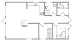 floor-plan - Ferienhaus für 6 Personen (70 m²) in Hvide Sande - Top-Hundeurlaub