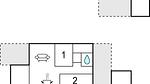 floor-plan - Ferienhaus für 4 Personen (63 m²) in Herning - Top-Hundeurlaub