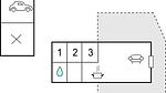 floor-plan - Ferienhaus für 5 Personen (66 m²) in Roslev - Top-Hundeurlaub
