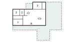 floor-plan - Ferienhaus für 6 Personen (64 m²) in Højby - Top-Hundeurlaub