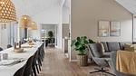 living-dining-room - Ferienhaus für 20 Personen (267 m²) in Løkken - Top-Hundeurlaub