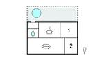 floor-plan - Ferienhaus für 6 Personen (85 m²) in Asaa - Top-Hundeurlaub