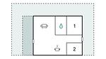floor-plan - Ferienhaus für 4 Personen (45 m²) in Egernsund - Top-Hundeurlaub