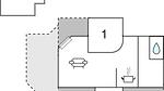 floor-plan - Ferienhaus für 4 Personen (84 m²) in Vejby - Top-Hundeurlaub