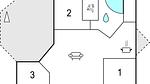 floor-plan - Ferienhaus für 6 Personen (70 m²) in Knebel - Top-Hundeurlaub