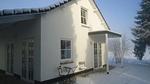 Außenseite Ferienhaus [Winter] - Ferienhaus für 3 Personen (50 m²) - Top-Hundeurlaub