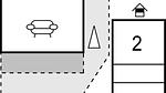 floor-plan - Ferienhaus für 6 Personen (74 m²) in Hvide Sande - Top-Hundeurlaub
