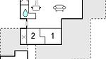 floor-plan - Ferienhaus für 6 Personen (67 m²) in Hejls - Top-Hundeurlaub
