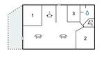 floor-plan - Ferienhaus für 6 Personen (110 m²) in Alsen - Top-Hundeurlaub