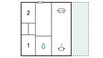 floor-plan - Ferienhaus für 4 Personen (57 m²) in Hurup Thy - Top-Hundeurlaub
