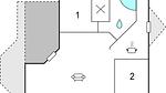 floor-plan - Ferienhaus für 6 Personen (85 m²) in Vejby - Top-Hundeurlaub