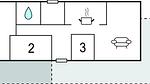 floor-plan - Ferienhaus für 6 Personen (76 m²) in Melby - Top-Hundeurlaub