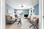 Wohnzimmer - Ferienhaus Strandflieder Büsum - Top-Hundeurlaub