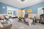 Wohnzimmer - Ferienhaus Strandflieder Büsum - Top-Hundeurlaub