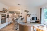 Wohn- und Essbereich - Residenz Seestern WE 10 "Gartenlounge" - Top-Hundeurlaub