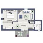 Grundriss - Wohnung 14 - Top-Hundeurlaub