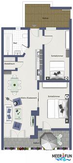 Grundriss - Wohnung 1-11 - Top-Hundeurlaub