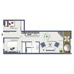 Grundriss - Wohnung 408 - Top-Hundeurlaub