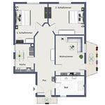 Grundriss - Wohnung 01 - Top-Hundeurlaub