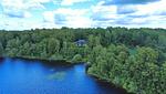 Luftaufnahme von Villa Bergsmåla direkt am See - Villa Bergsmåla - Top-Hundeurlaub
