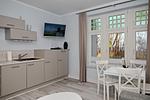 Küche / Küchenzeile - Wohnung 02 - Top-Hundeurlaub