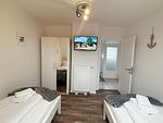 Schlafzimmer - Mien Hus, Wohnung 3 - Top-Hundeurlaub