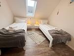 Schlafzimmer - Mien Hus, Wohnung 3 - Top-Hundeurlaub