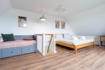 Schlafzimmer - Deichbude, Whg. 4 - Top-Hundeurlaub