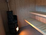 Sauna mit Holzofen im Ferienhaus Villa Yasjö - Villa Yasjö - Top-Hundeurlaub