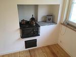 Küche mit modernen Geräten und Traditioneller Küchenhexe im Ferienhaus in Schweden - Villa Yasjö - Top-Hundeurlaub
