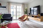 Wohnzimmer - Ferienhaus Seeadler 11 - Top-Hundeurlaub