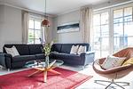 Wohnzimmer - Ferienhaus Seeadler 11 - Top-Hundeurlaub