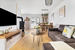 Wohnzimmer - Ferienwohnung Zitroneninsel - Top-Hundeurlaub