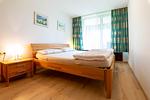 Schlafzimmer - Zwei-Zimmer-Apartment 55/30 - Top-Hundeurlaub