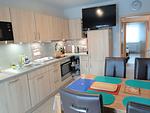 Küche / Küchenzeile - Ferienhaus Nordseegruß - Top-Hundeurlaub