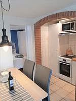 Küche / Küchenzeile - Ferienwohnung Kajüte - Top-Hundeurlaub