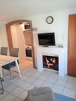 Wohnzimmer - Ferienwohnung Kajüte - Top-Hundeurlaub