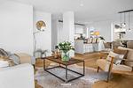 Wohnzimmer - Ferienwohnung Nordglanz Olpenitz - Top-Hundeurlaub