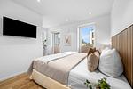 Schlafzimmer - Ferienwohnung Nordglanz Olpenitz - Top-Hundeurlaub